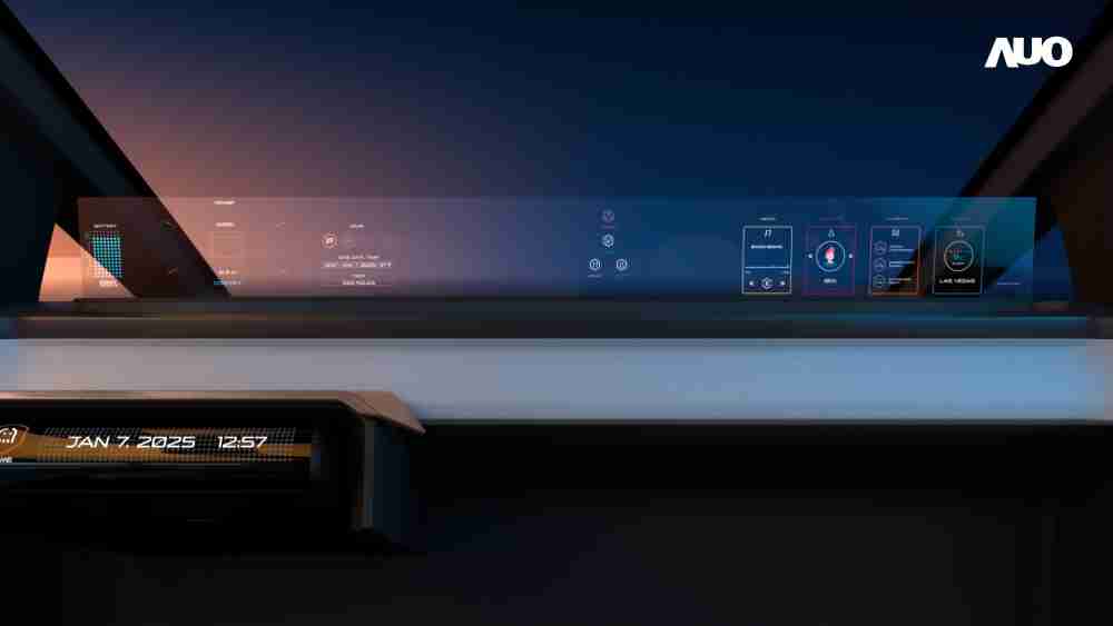 尊时凯龙无界透明显示接口(Horizon Image Glass)透过车运算方案整合仪表板、、、、中控台及副驾显示器，，，，一体式全景呈现，，提供乘用者清晰的前方视野、、行车必要信息与娱乐功能